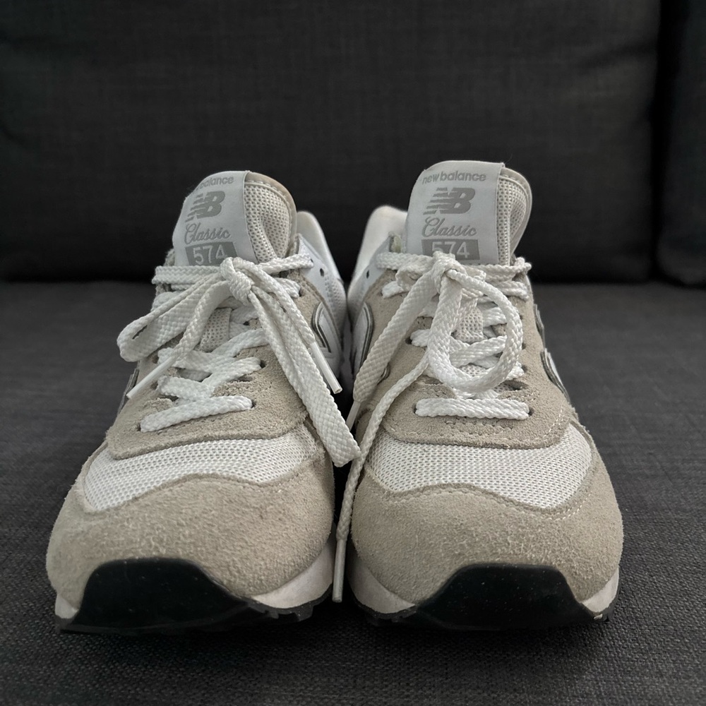 New Balance 574 Suede and Mesh Sneakers